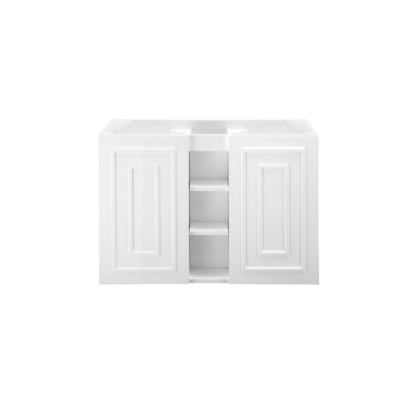 Alicante 39.5'' W Single Bathroom Vanity Base, Glossy White