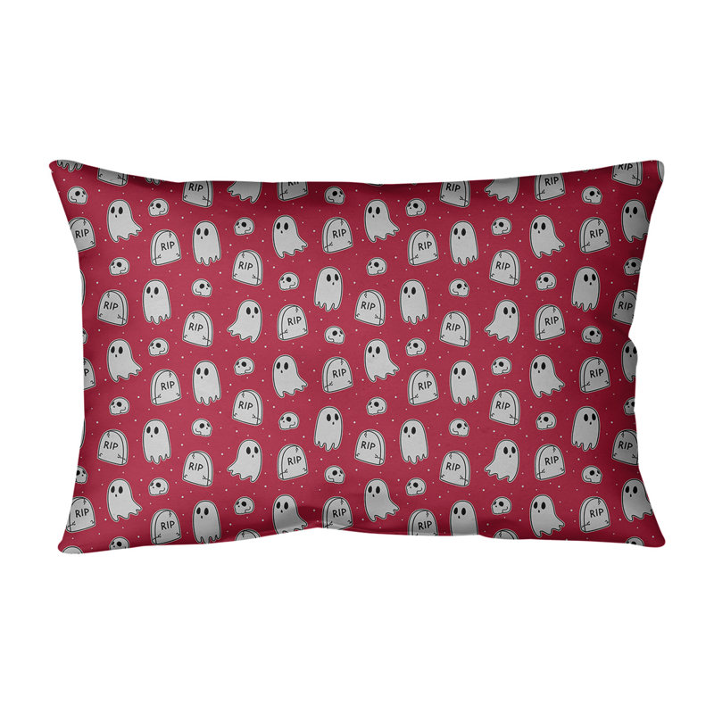 Coussin lombaire intérieur / extérieur Katelyn Elizabeth, Rouge