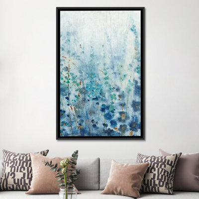 « misty fleuris i », reproduction de peinture à l’aquarelle sur toile tendue