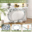 100cm Glass Top Console Table