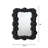 Baroque Resin Wall Mirror, Black