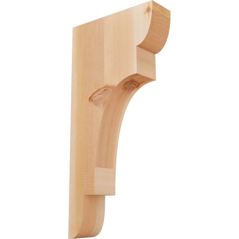 New Brighton Corbel, H 24 po x l 3,5 po x P 12 po, Cèdre rouge, Lisse
