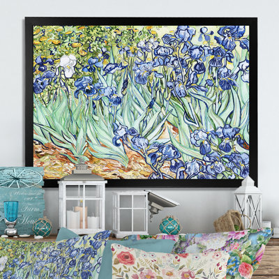 «Modern Irises Vincent Van Gogh», reproduction sur toile flottante