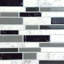 Light and Dark Marble Glossy 3D Sticker Tile - 30cm x 15cm