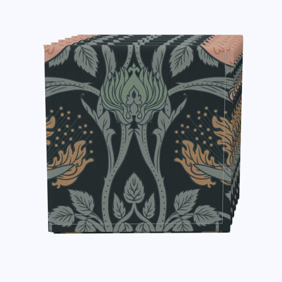Cattaraugus 100% Cotton Floral Square Napkin