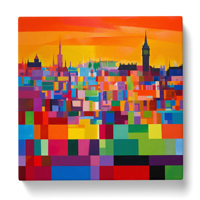 London Color Field Painting - Wrapped Canvas