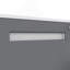 Armoire de base double en bois massif gris clair Shaker