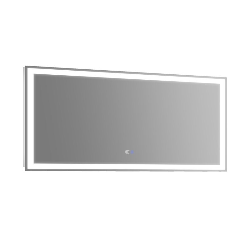 Kolston Metal Rectangle Wall Mirror, 28" x 60"