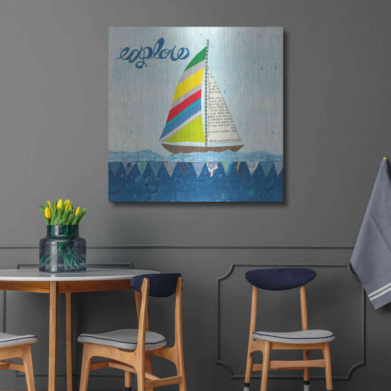 «Rainbow Spinnakers IV» par Courtney Prahl, H 36 po x l 36 po
