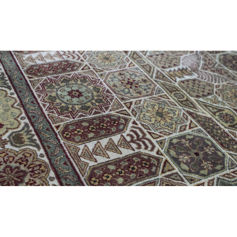 Wool Oriental Area Rug, Rectangle 6' x 9'1"