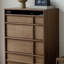 Buffet décoratif rétro en bois manufacturé brun-noisette