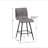 Faux Leather Swivel Counter Stool