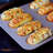 CHEFMADE Twinkie Cake Pan, 8-Cavity Non-Stick Mini Hotdog-Shaped Muffin Eclair Bakeware for Oven Baking