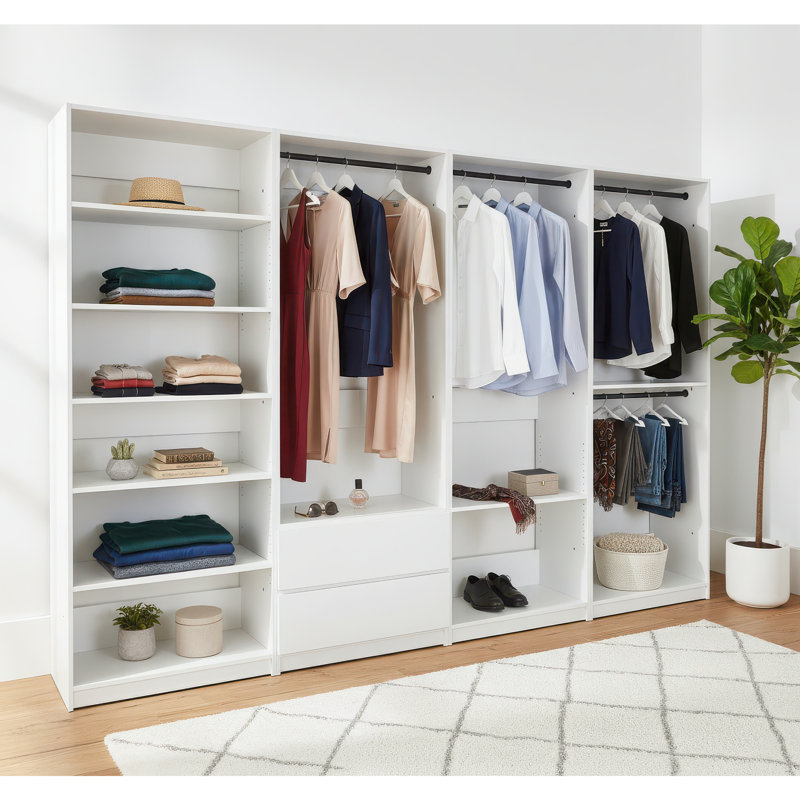 Prosper Freestanding Walk in Wood Closet System