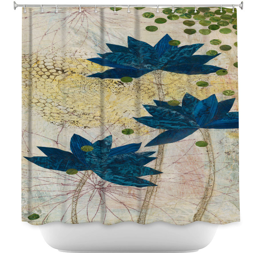 Floral Shower Curtain DiaNoche Designs