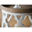 Table d'appoint 23 "blanc vieilli, élégant, en bois de sapin, 19,7 x 19,7 x 23 po, 9,9 lb, table d'appoint traditionnelle américaine, 19,7 x 19,7 x 23, style rustique