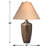Azure Collection 29 in. Hammered Bronze Resin Table Lamp