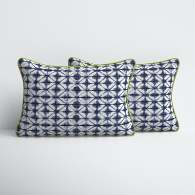 Gideon Geometric Indoor/Outdoor Lumbar Throw Pillow