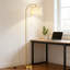 Lampe sur pied à arc avec télécommande - intensité variable et température de couleur réglable, abat-jour rotatif flexible pour le salon, la chambre à coucher et le bureau