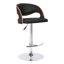 Chaffins Swivel Adjustable Height Barstool in Faux Leather, Chrome Base-50232297-50232299