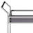 Watts 26 inch Bar Cart in Chrome