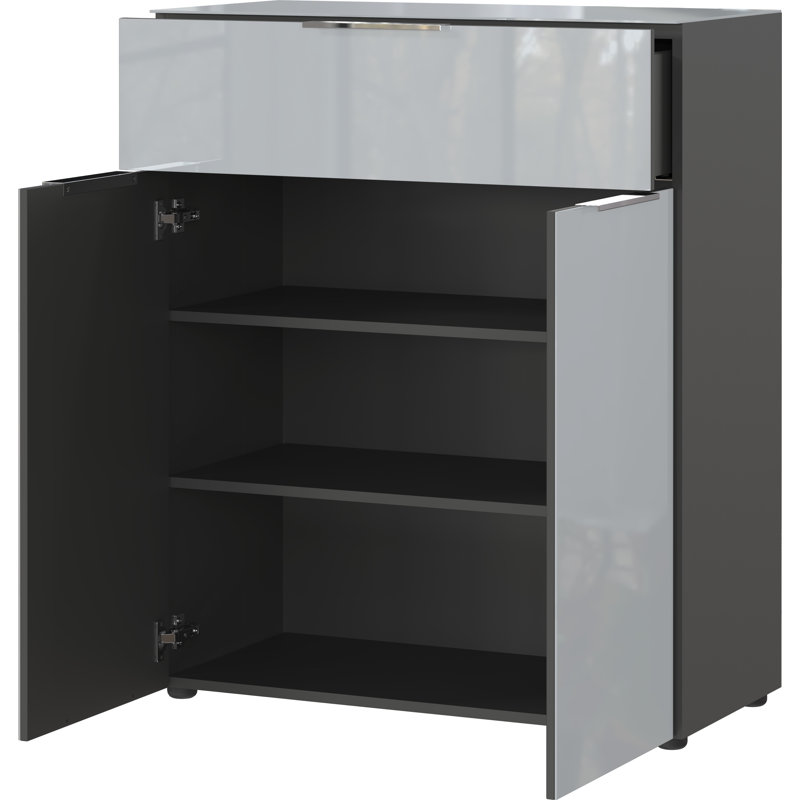 Abbygail 83 cm W Chest of Drawers, Grey