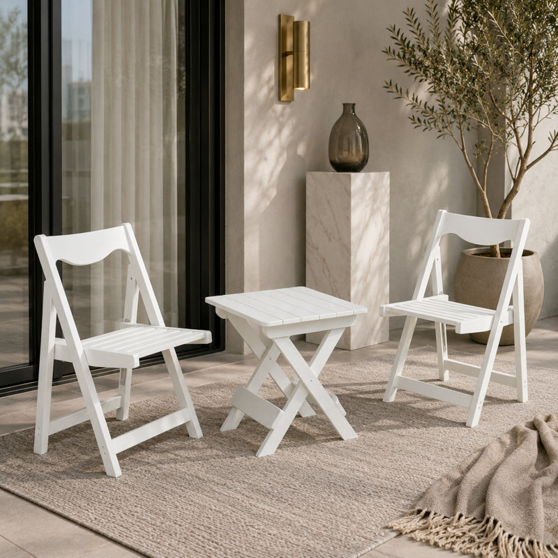 Ensemble bistro 19,67 po Mirina, Blanc