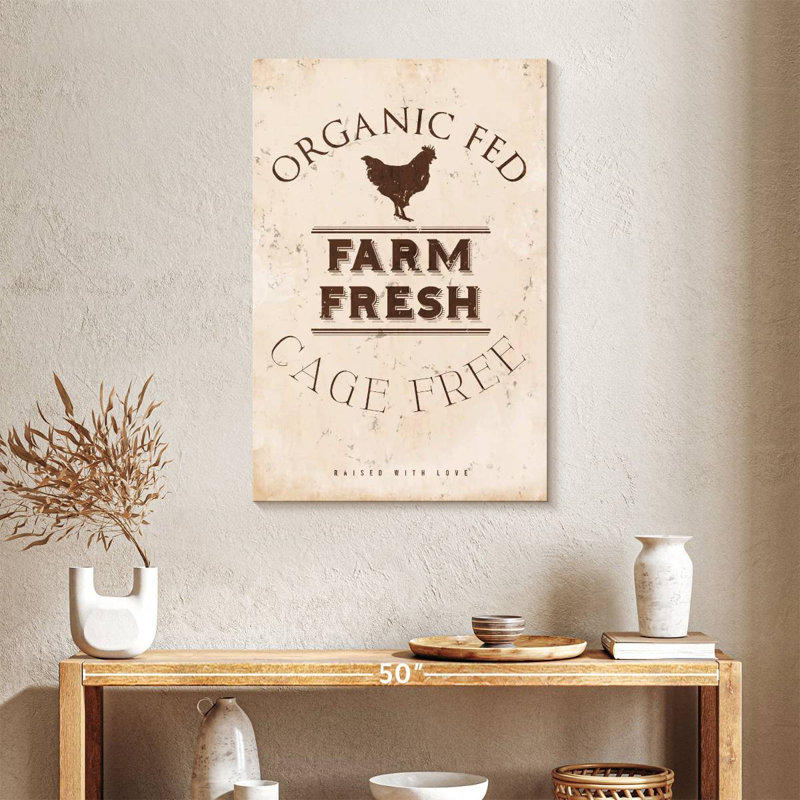 Farm Fresh Chicken Wall Sign, 36" H x 24" W