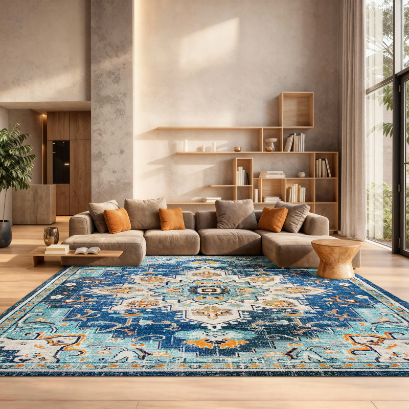 Felty Oriental Indoor Rug, Rectangle 8' x 10'
