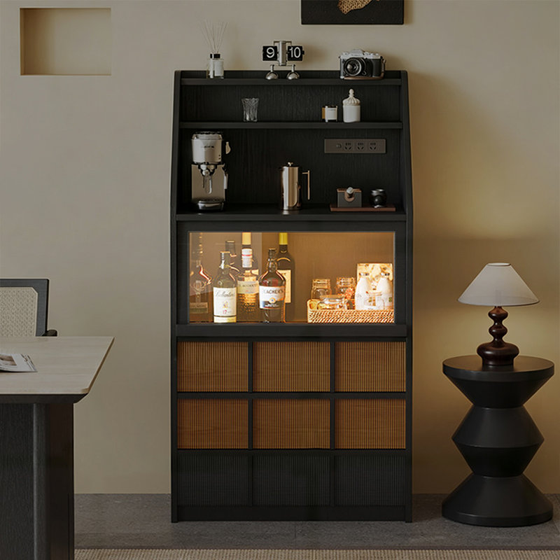 Buffet rétro en composite de bois, 31.5