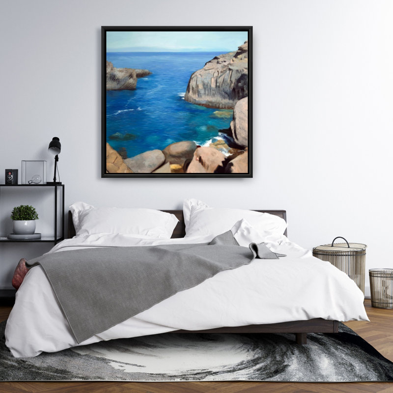 Toile encadrée brune "California Coast Scenic" | Décoration intérieure