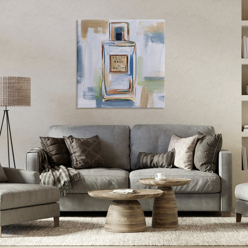 «Neutral Perfume Bottle Canvas» par Melissa Wang, H 30 po x l 30 po