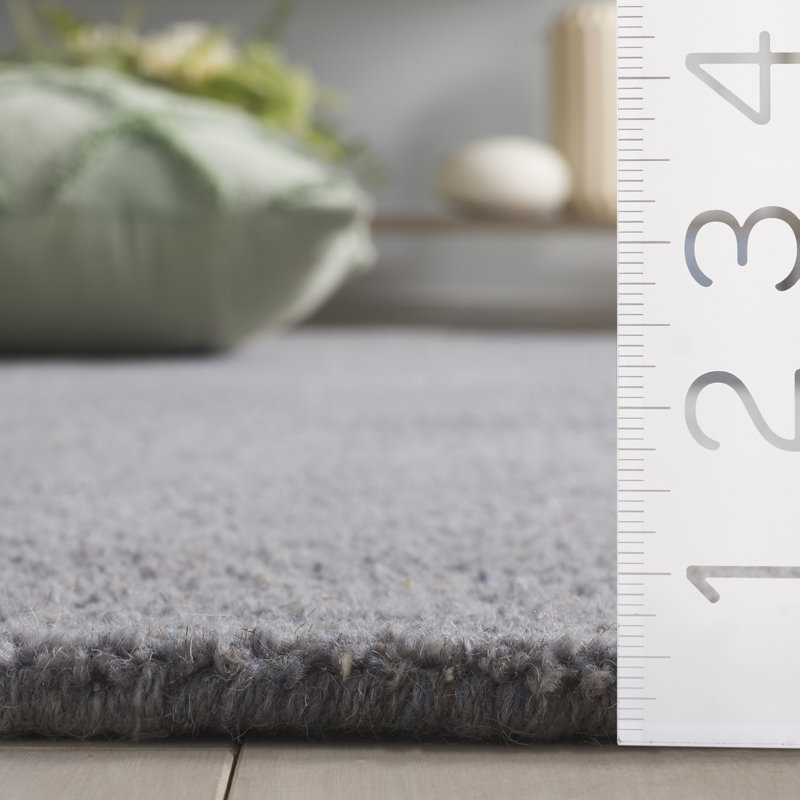 Southbury Hand Tufted Wool Solid Color Rug, Square 4'
