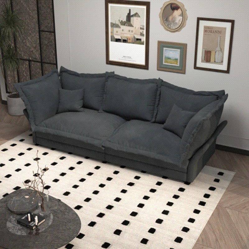 Adonia, canapé rembourré confortable de 90,55 po de style Cloud, sièges profonds avec plusieurs grands coussins moelleux, chaise longue convertible pour salon, chambre à coucher, appartement, bureau