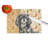 Black and Tan Tibetan Spaniel Heirloom Fall Glass Cutting Board