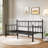 14" Sturdy Metal Day Bed With Steel Slat Support, Twin Sofabed，Black-408506951