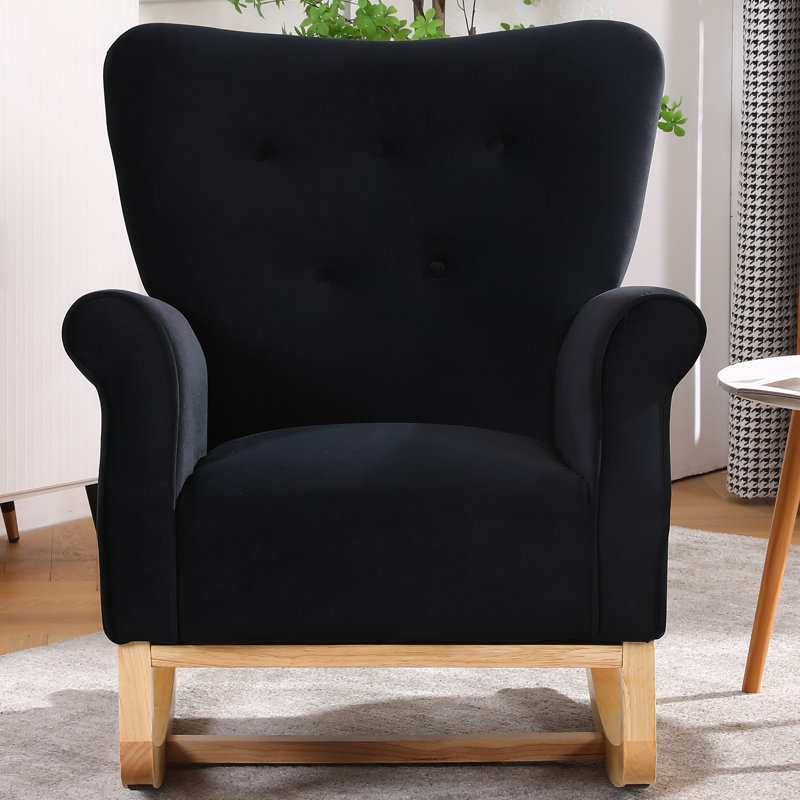Chaise berçante Maylie, Noir