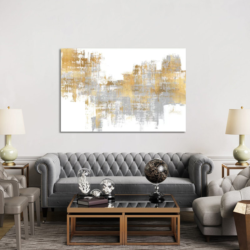 Reproduction d’art sur fond gris I par Alex Wise, Toile tendue, Pas de tapis, H 40 po x l 60 po x 1,5 po