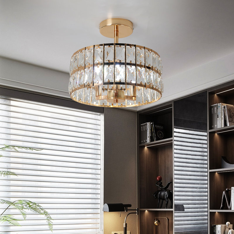 3 - Light Drum Chandelier