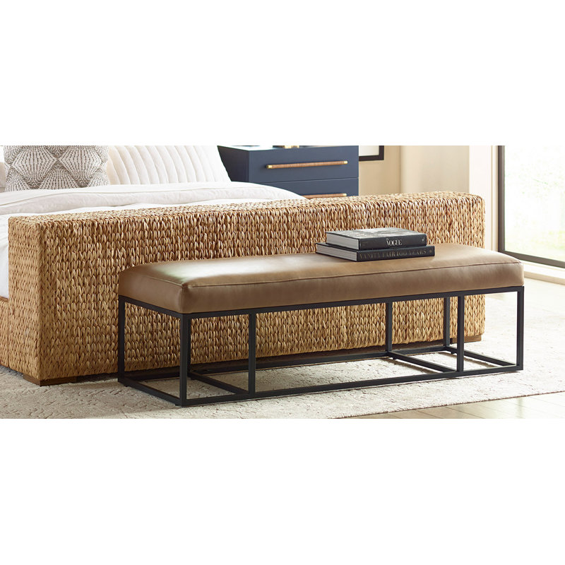 Finley Leather Bench