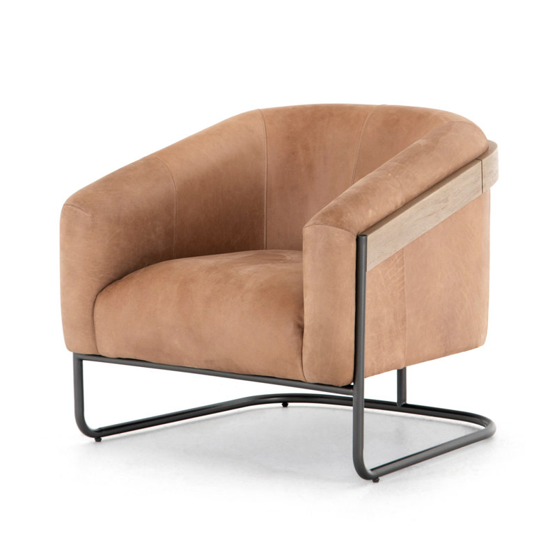 Etta Chair-Winchester Beige, Winchester Beige Genuine Leather