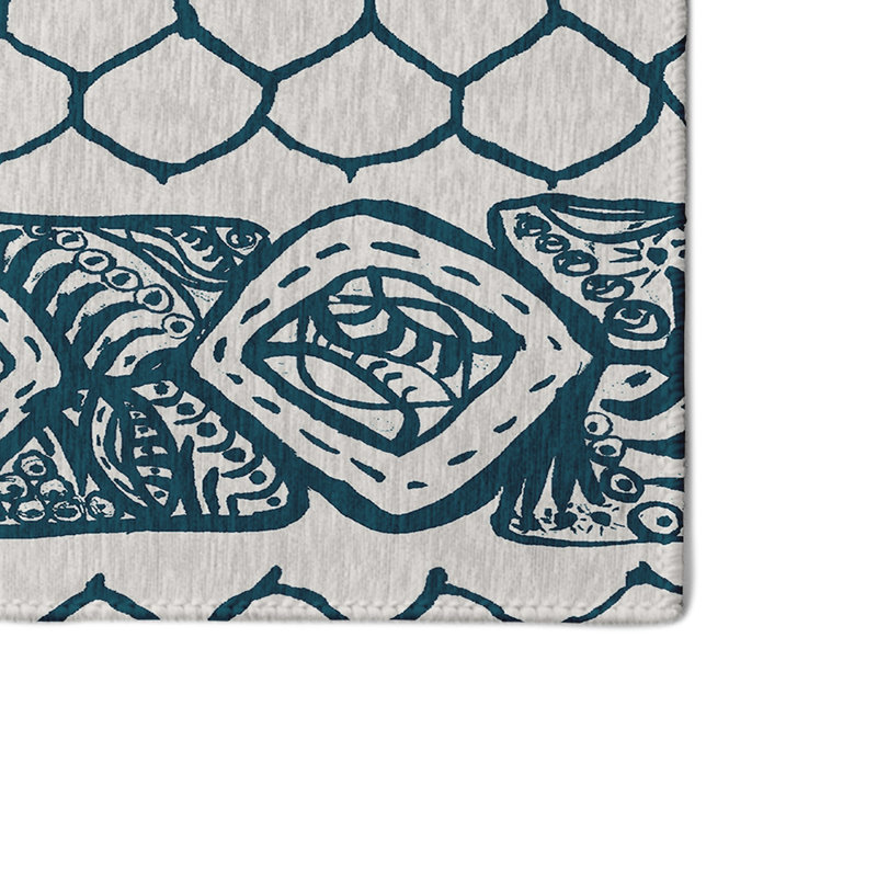 Safari Chenille Geometric Indoor Rug, Rectangle 4' x 6'