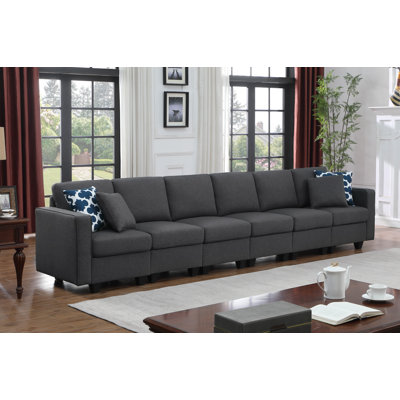 Naioma Upholstered L-Shaped Sectional Symmetrical