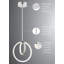 Luminaire suspendu sphérique unique à 2 lumières Saleigh-1082207709