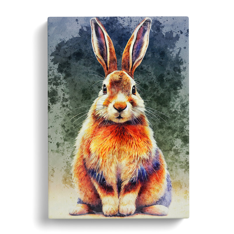 Portrait Of A Hare No.4 - Wrapped Canvas Print, 50cm H x 35cm W x 3cm D