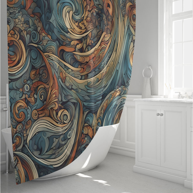 Rideau de douche Larimar, H 72 po x l 70 po