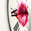 Red Woman Lips Formed By Abstract Blots - horloge murale moderne-60281873