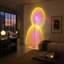 Lampe sur pied en polynescence