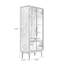 Nut-brown Solid  Wood Display Cases