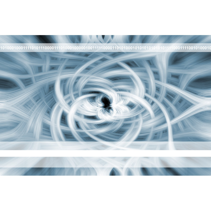 Abstract Flower by Humonia - Wrapped Canvas Print, 51cm H x 76cm W x 3.8cm D